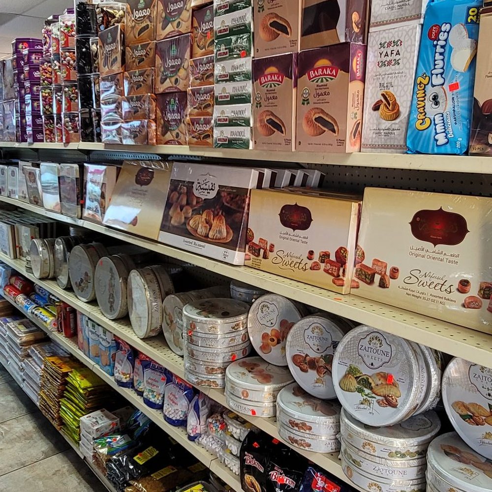 Maamoul, Baklava & Sweets Aisle โ ุฑู ุงูุญูููุงุช available at Hana Market