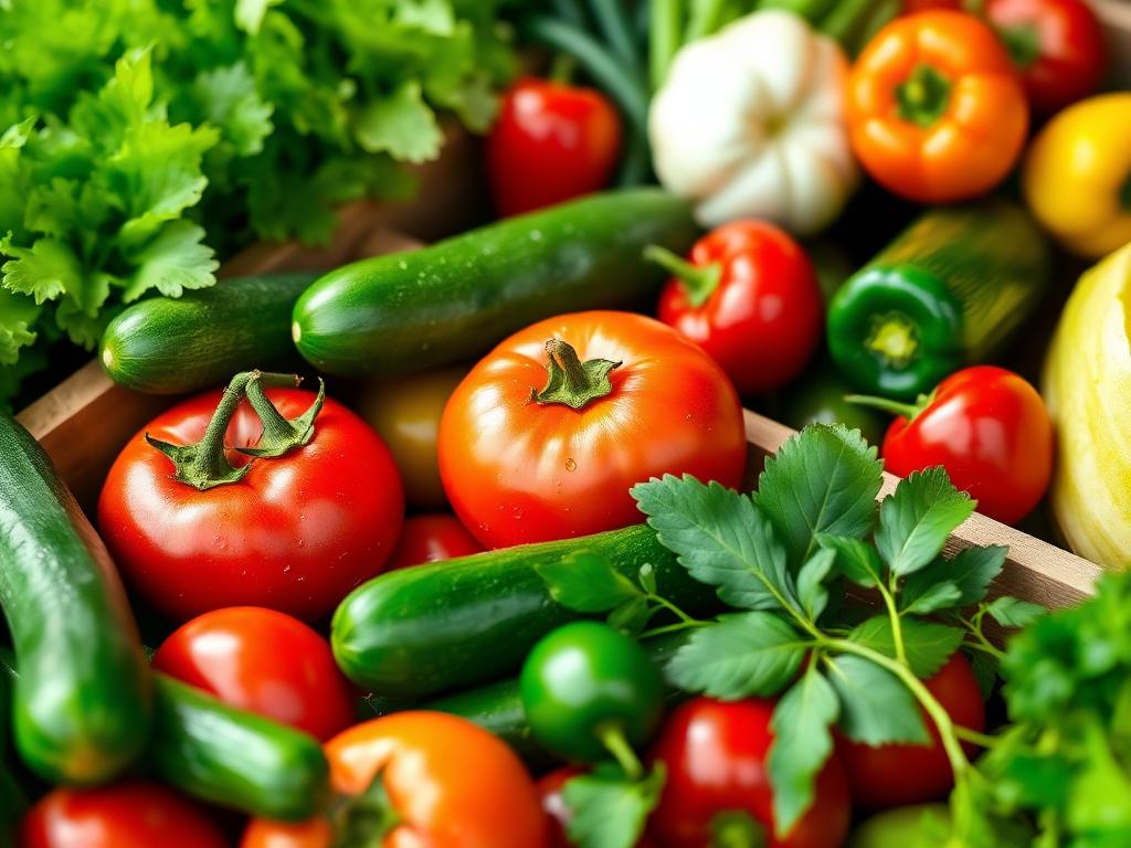 Fresh vegetables at Hana Market