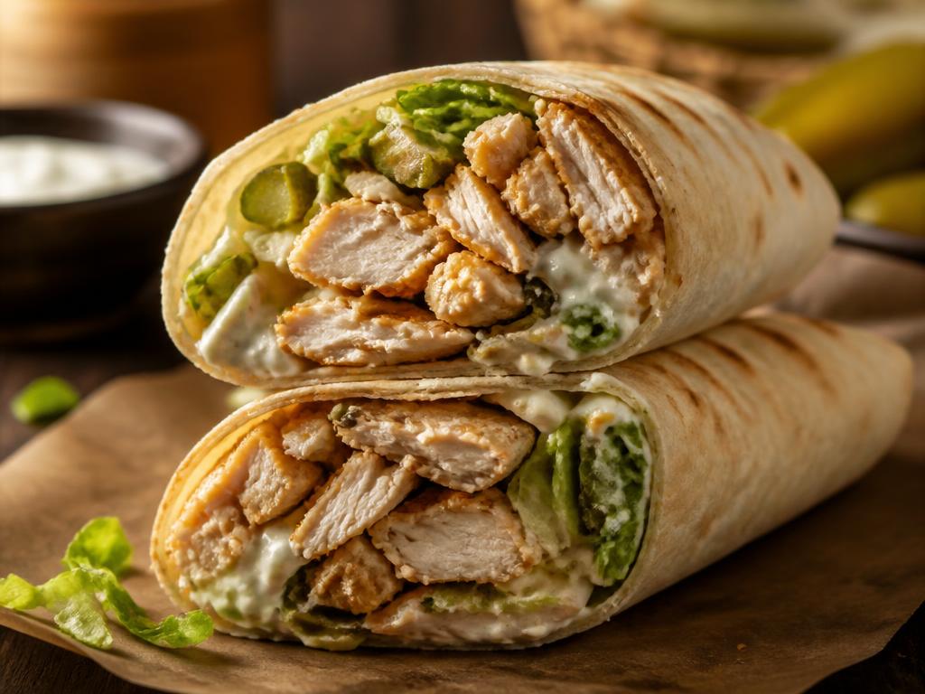 Chicken Shawarma Wrap from the Hana Market deli