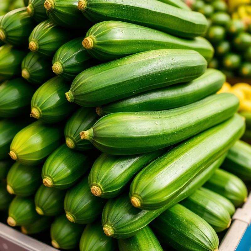 Cucumbers at Hana Market